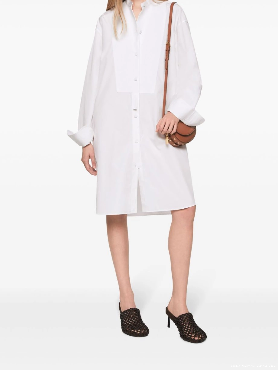 Cheap Women cotton Stella Plastron shirtdress McCartney 0804